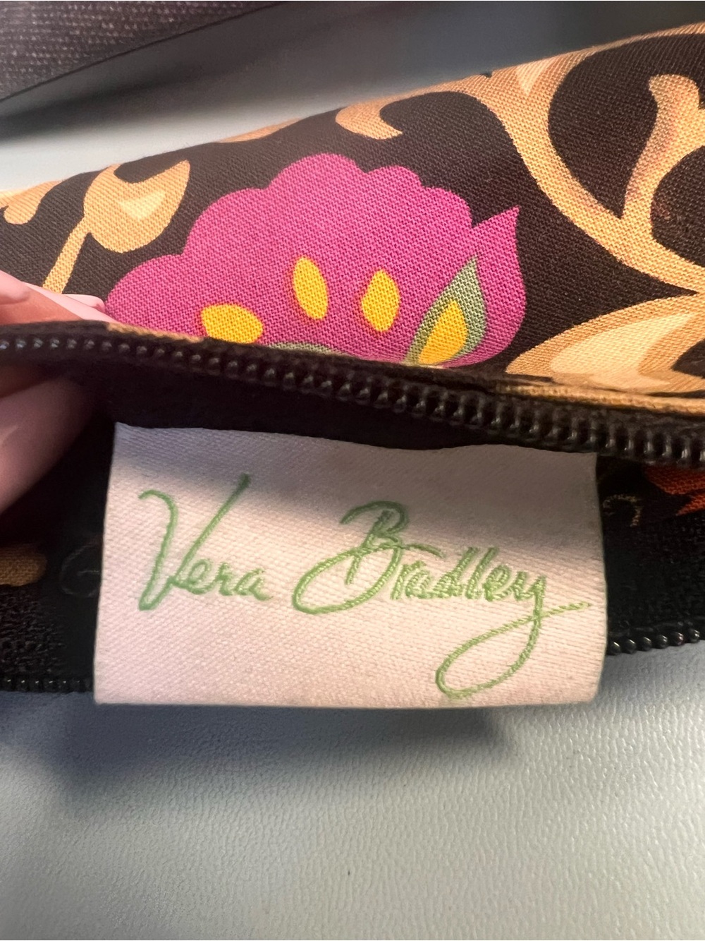 Zip ID case is featured in the retired “Suzani”pattern with floral design. - Picture 5 of 5